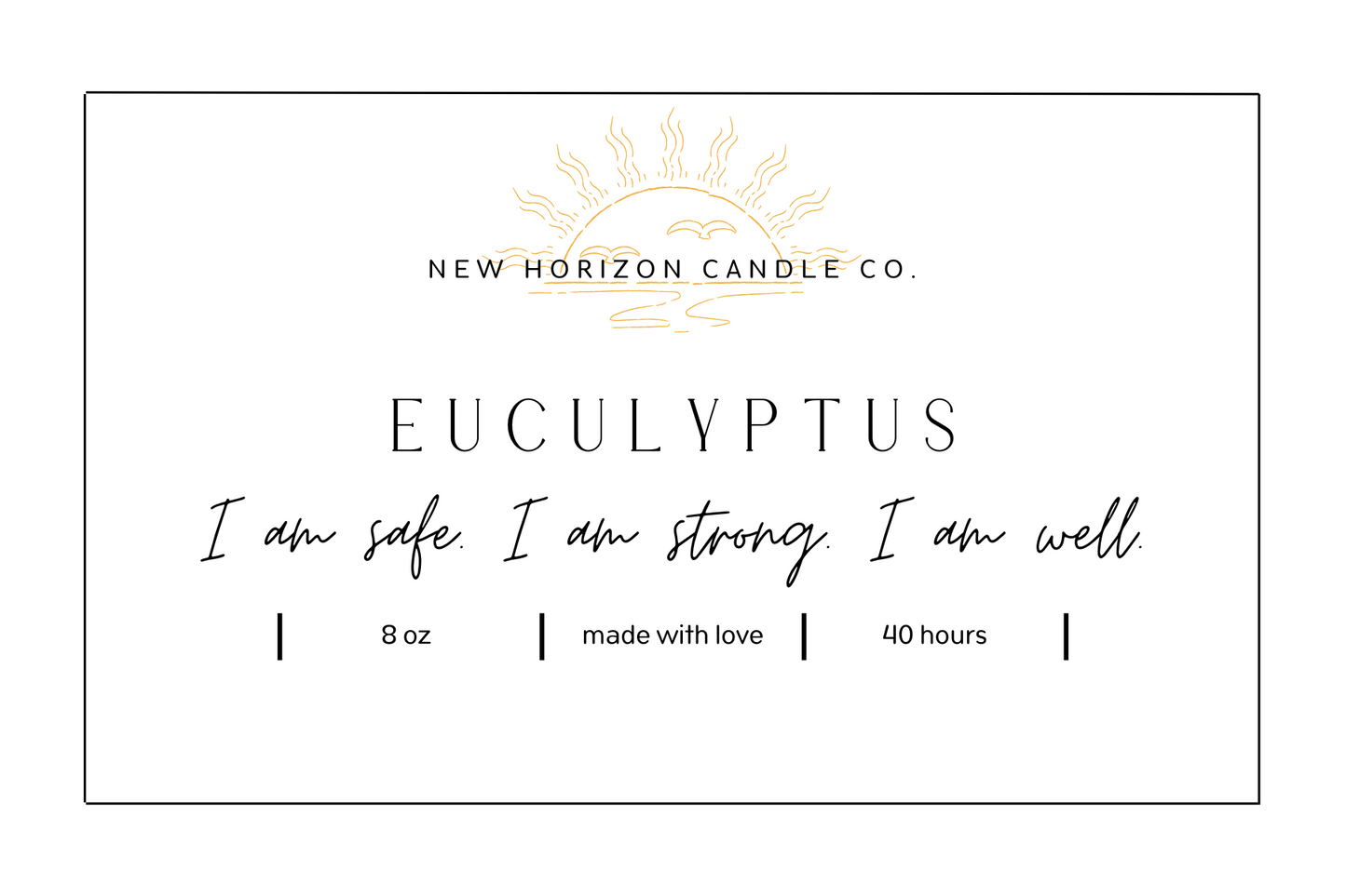 8oz Candle - Eucalyptus