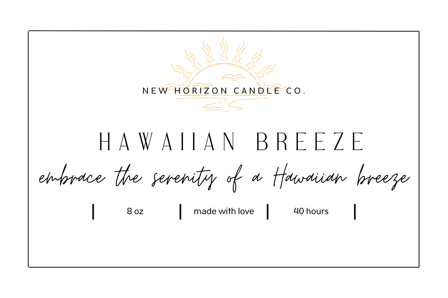 8oz Candle - Hawaiian Breeze