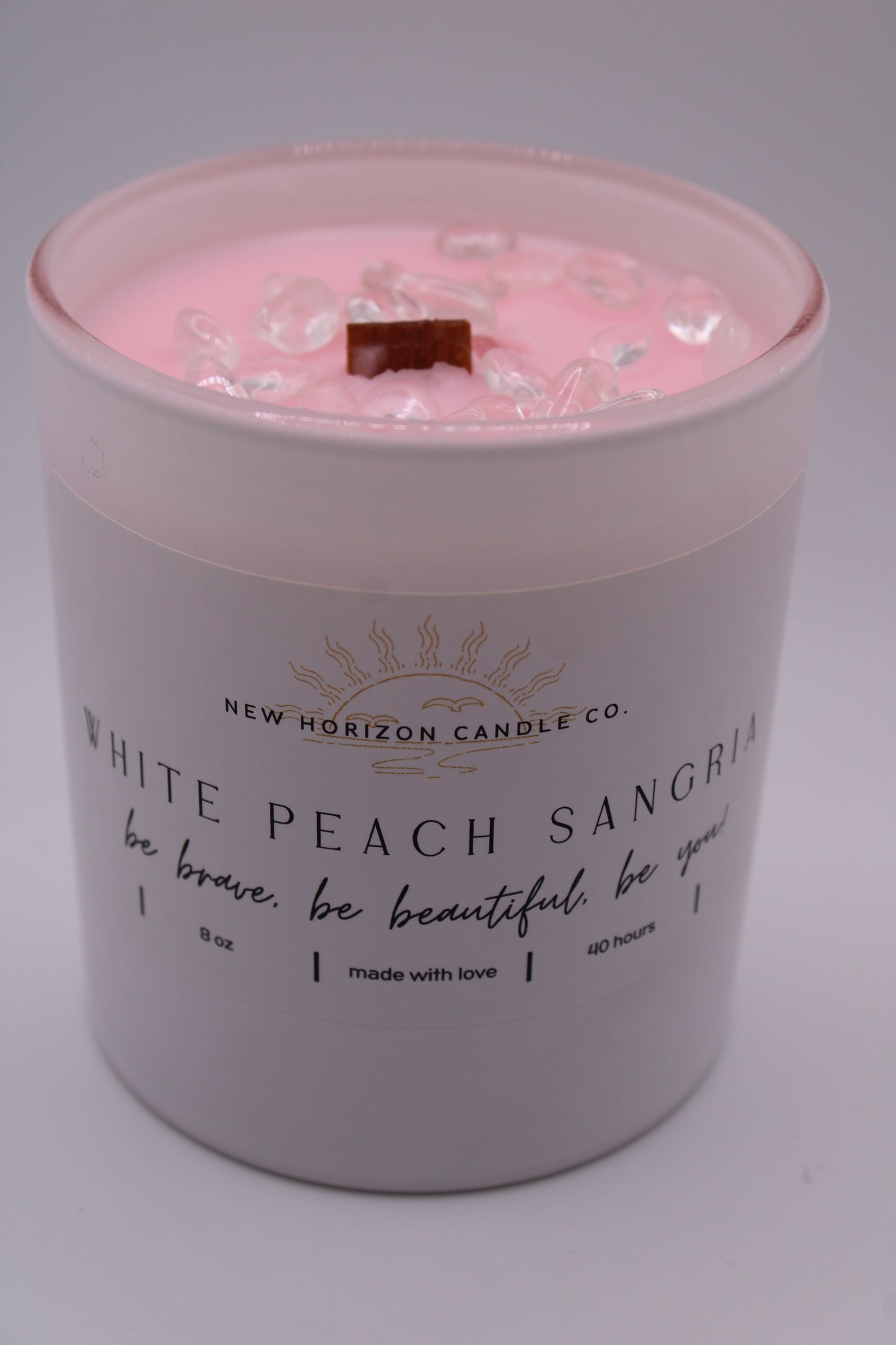 8oz Candle - White Peach Sangria