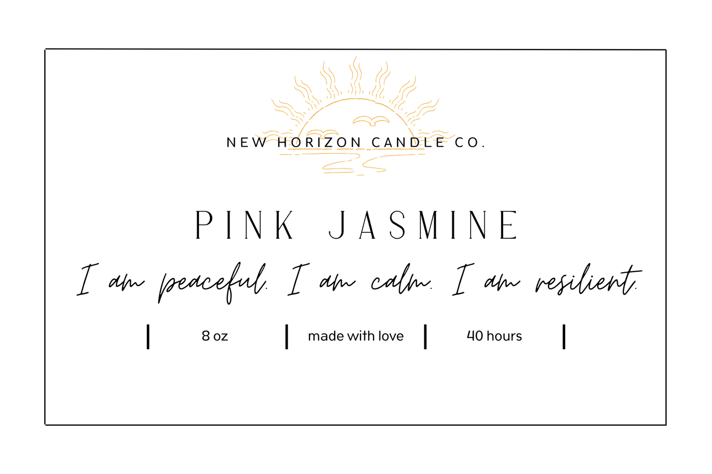 8oz Candle - Pink Jasmine