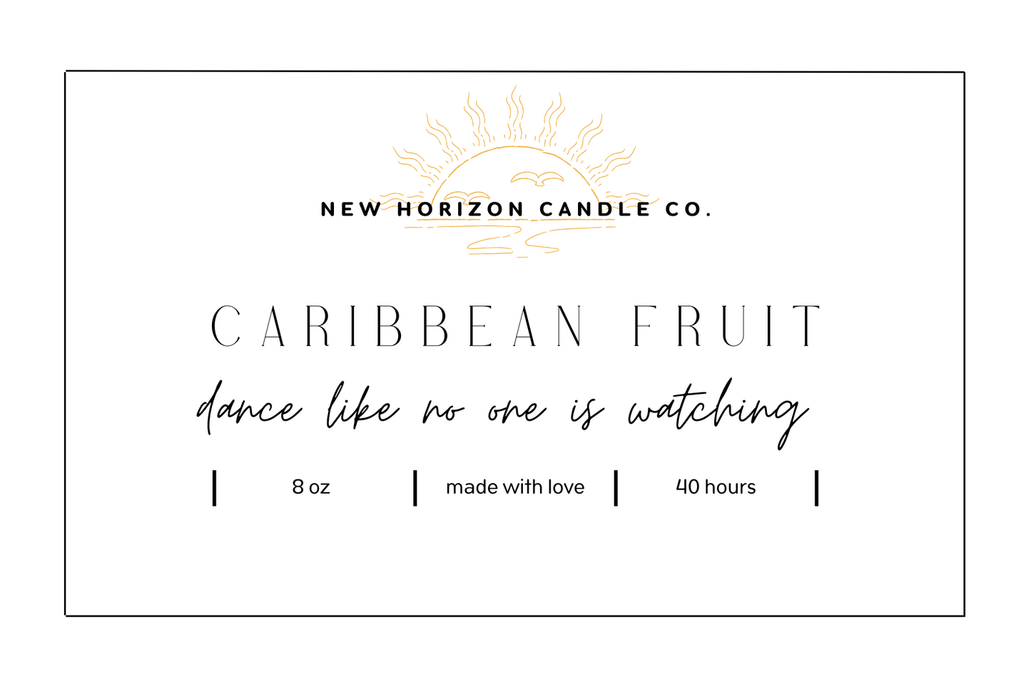 8oz Candle - Caribbean Fruit