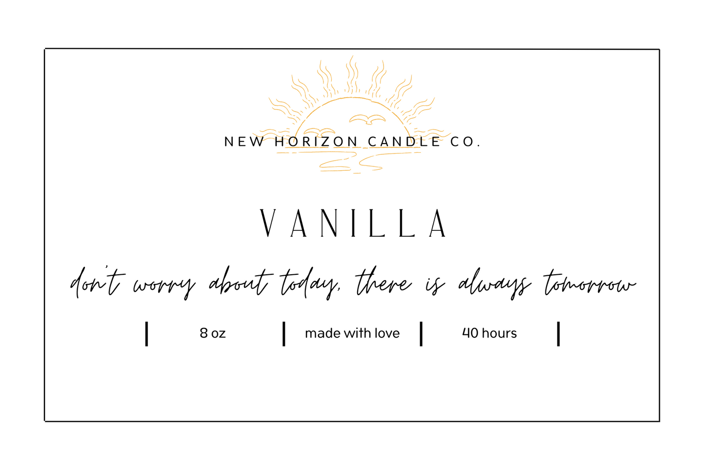 8oz Candle - Vanilla