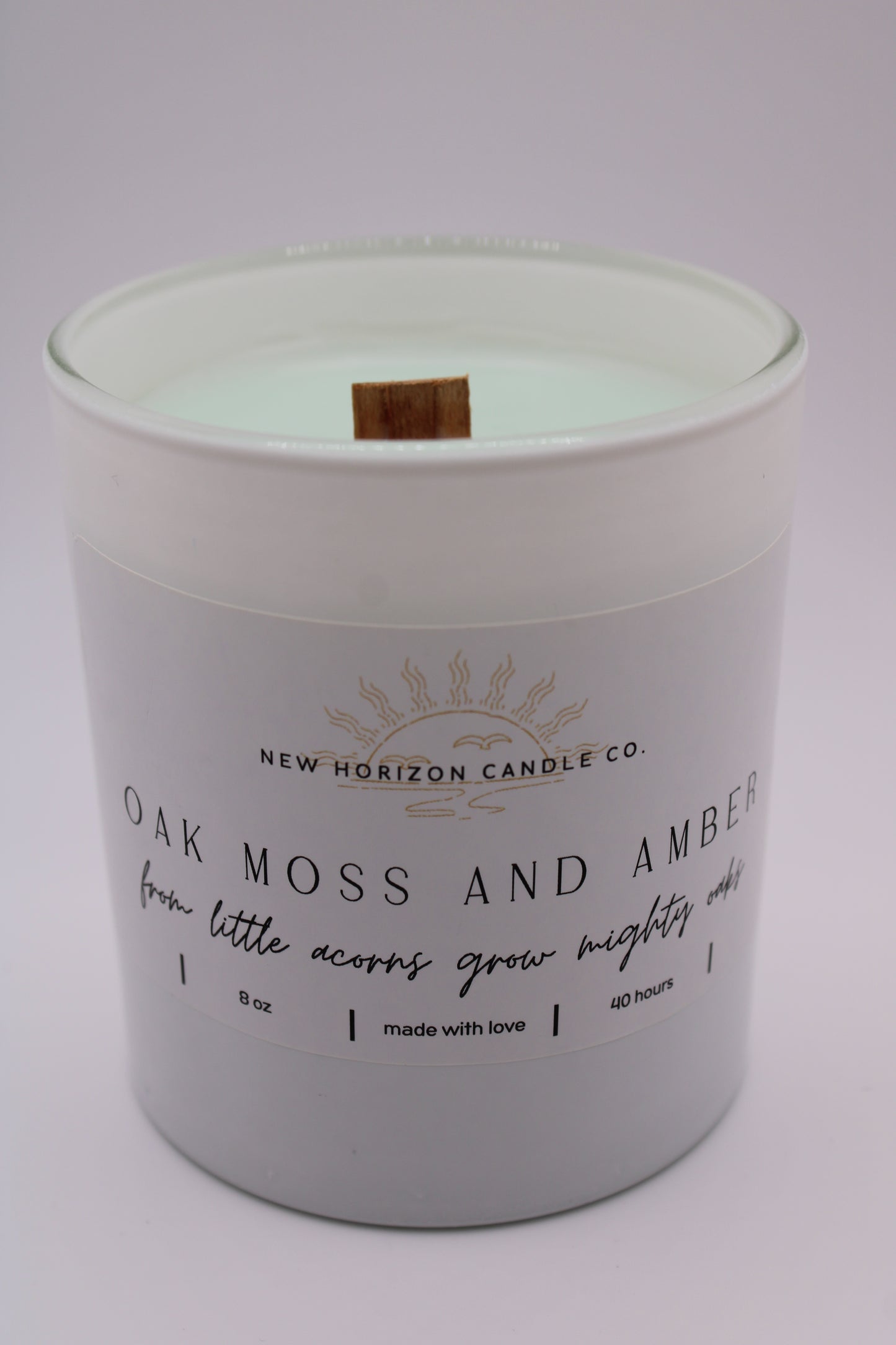 8 oz Candle - Oak Moss and Amber